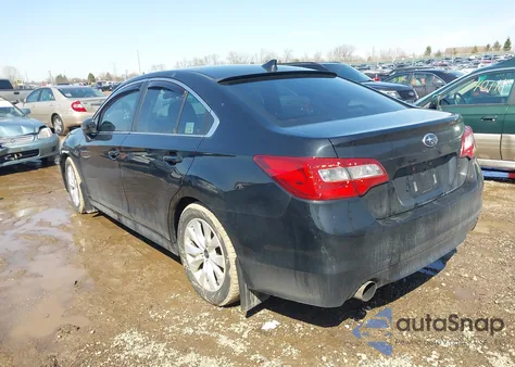 2016 Subaru Legacy 2.5I Premium z USA, uszkodzony, nr VIN 4S3BNBC6XG3016799